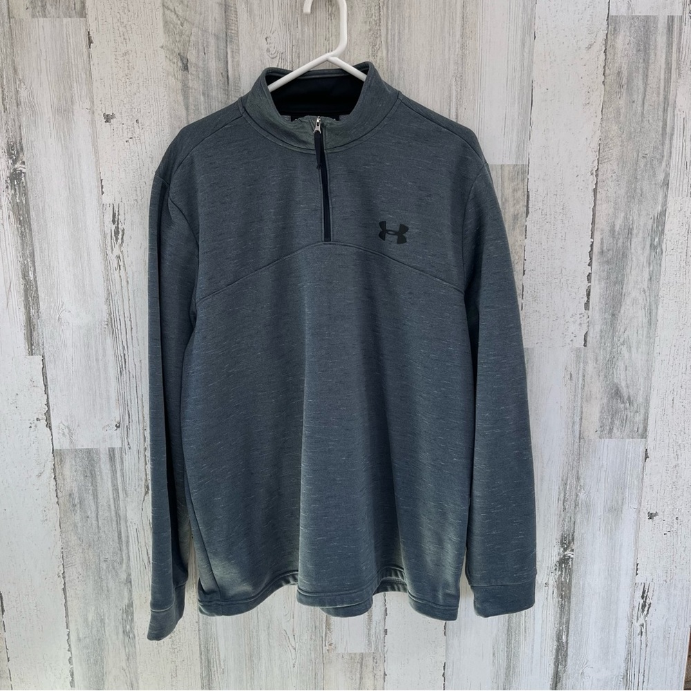 Under Armour Coldgear Loose Men’s Size XXL 1/4 Zip Pullover Color-Gray